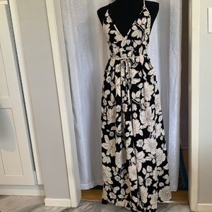 SHEIN Maxi Silky Halter Dress Sz: L